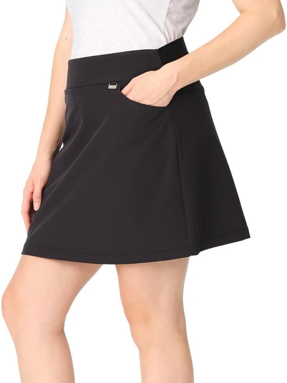 Greg Norman Collection Black Mini Skort Skirt Size Medium